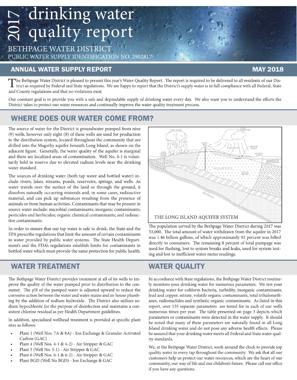 2017 Water Quality Report