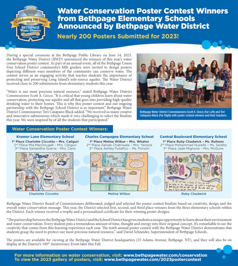 Water Conservation Winners Editorial
